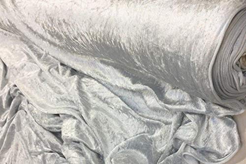 Tela de velur de color gris plata, tacto de terciopelo tela -150 cm de ancho - se vende al metro
