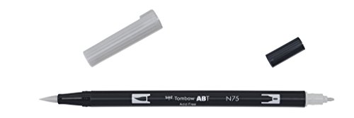 Tombow - Rotulador con doble punta, color gris frío 3