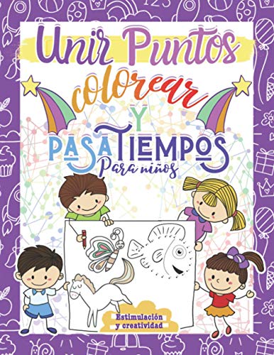 Unir puntos colorear y pasatiempos para niños: Aprender repasando - Libro para colorear para niños a partir de 5 años - Libro para niños letras ... unir los puntos - Pasatiempos para niños