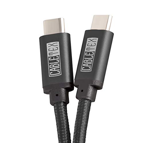 USB C Cable to Type C USB 3.1 I 3 Metros de Largo I Cable de Carga datar I USB 3.0 Computer & Smartphones I Oculus Quest Link, MacBook Pro, Galaxy, S9+, S10+, Huawei P20 Pro, OnePlus 3 - Negro