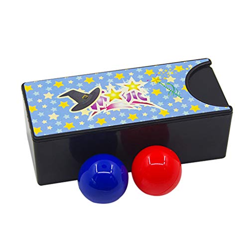 VAILANG Caja mágica cambiable Que Convierte la Bola roja en la Bola Azul Atrezzo Trucos de Magia Juguetes Juguetes clásicos Caja mágica cambiable