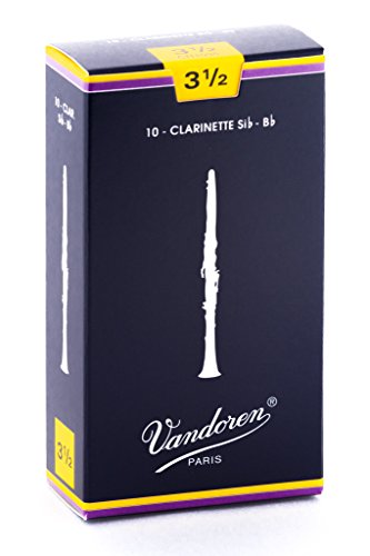 Vandoren CR1035 - Caja de 10 cañas tradicional n.3.5 para clarinete, multicolor