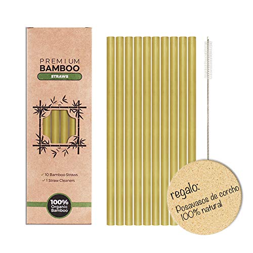 Vintree Pajitas de Bambú Pajitas Reutilizables Pack 10 Pajitas Biodegradables Pajitas Cócteles Pajitas Largas Incluye Cepillo de Limpieza y Caja de Embalaje Respetuoso con el Medio Ambiente 20 cm Vintree Pajitas de Bambú Pajitas Reutilizables Pack 10 Pajitas Biodegradables Pajitas Cócteles Pajitas Largas Incluye Cepillo de Limpieza y Caja de Embalaje Respetuoso con el Medio Ambiente 20 cm