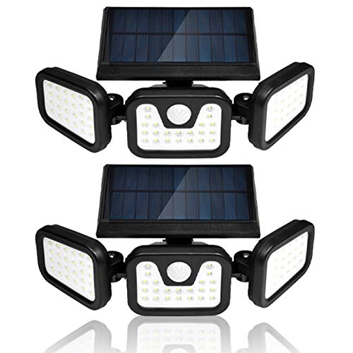 Viugreum Foco solar LED, Luz Solar Exterior, 70 LED Foco Solar con Sensor Movimiento Lámpara Solar Seguridad Impermeable IP67,Ajustable de 360° para Entrada Garaje Patio y Jardín 2 Unidades Viugreum Foco solar LED, Luz Solar Exterior, 70 LED Foco Solar con Sensor Movimiento Lámpara Solar Seguridad Impermeable IP67,Ajustable de 360° para Entrada Garaje Patio y Jardín 2 Unidades