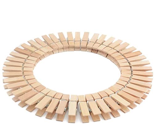 Voarge 50 pinzas de madera de haya con resorte en espiral extrafuerte, pinzas de madera para colgar la ropa adecuada para cualquier tendedero, estables y resistentes a la intemperie. Voarge 50 pinzas de madera de haya con resorte en espiral extrafuerte, pinzas de madera para colgar la ropa adecuada para cualquier tendedero, estables y resistentes a la intemperie.