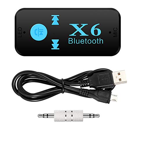 Weilifang Estéreo Bluetooth Manos Receptor de música Libre X6 Auto del Coche de Bluetooth Aux Soporte Adaptador de la Tarjeta del TF de Audio A2DP