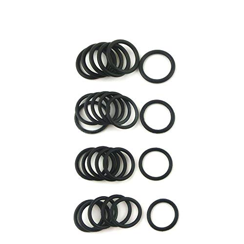 XBaofu 100pcs de 4 mm de Espesor de Negro de nitrilo de Goma O Anillos Selladores Grommets 27/28 / 29/30/31/32/33/34/35/36 mm OD NBR Juntas tóricas Empaque Arandela (tamaño : 31x23x4mm)