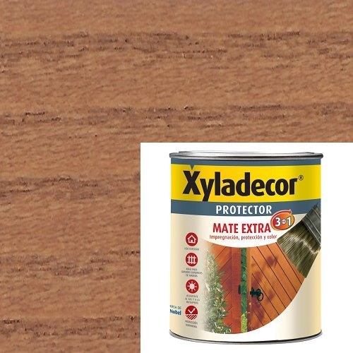 Xyladecor 5088077 PROTECTORMATE Extra 3EN1 750 ML, MATE TECA