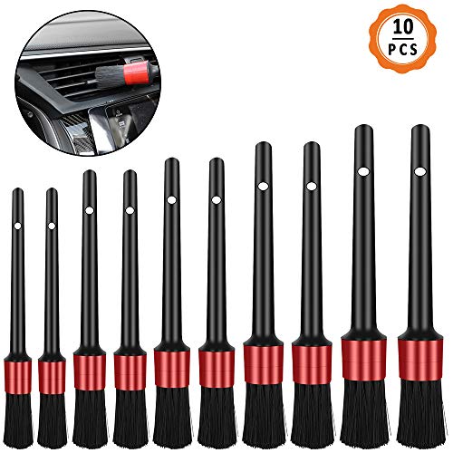 Yangfei 10pcs Cepillos Limpieza Coche Pinceles de Limpieza Cepillos para Vehículos Cepillo Limpiador de Autos para Limpieza de Ruedas, Motor, Rejillas de Ventilación y Cuero (5 Tamaños) Yangfei 10pcs Cepillos Limpieza Coche Pinceles de Limpieza Cepillos para Vehículos Cepillo Limpiador de Autos para Limpieza de Ruedas, Motor, Rejillas de Ventilación y Cuero (5 Tamaños)