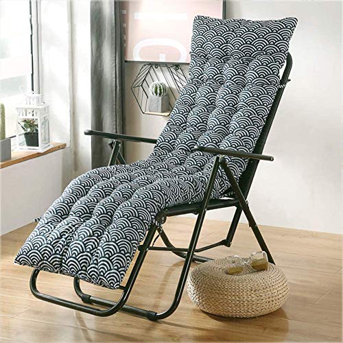 Yuly Cojín grueso para tumbona de jardín o patio, acolchado con respaldo alto, almohadillas para asiento de interior y exterior, 90 x 40 cm, de onda Yuly Cojín grueso para tumbona de jardín o patio, acolchado con respaldo alto, almohadillas para asiento de interior y exterior, 90 x 40 cm, de onda