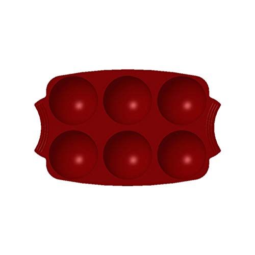 Yusheng Molde de Silicona de Media Esfera, 6 Cavidades / 8cm, Molde De Bola De Chocolate Hemisférico Para Hornear O Hacer Bomba De Chocolate Caliente, Pastel, Gelatina, Mousse De Cúpula 29,6x19x4,1 Cm Yusheng Molde de Silicona de Media Esfera, 6 Cavidades / 8cm, Molde De Bola De Chocolate Hemisférico Para Hornear O Hacer Bomba De Chocolate Caliente, Pastel, Gelatina, Mousse De Cúpula 29,6x19x4,1 Cm