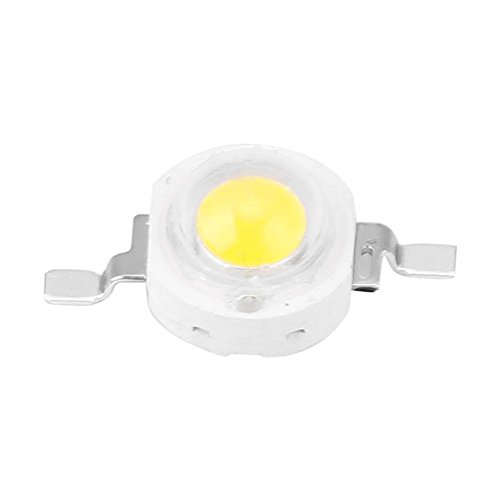 100Pcs 1W LED Beads Diodo emisor de luz de alta potencia SMD para lámpara de iluminación DIY(blanco6000K)