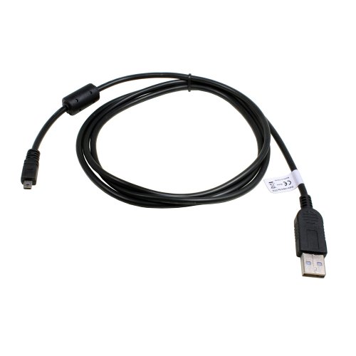 1,5m Cable de datos USB para Panasonic Lumix DMC-FZ300, substituye: K1HA08CD0019;sin necesidad de software adicional necesario