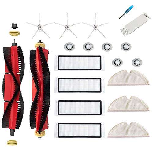 19-PCS de repuesto accesorios para Xiaomi Roborock S5 max S6 MaxV S6 Filtro HEPA puro Cepillo lateral Cepillo de rodillo Trapeador pezzi di ricambio 19-PCS de repuesto accesorios para Xiaomi Roborock S5 max S6 MaxV S6 Filtro HEPA puro Cepillo lateral Cepillo de rodillo Trapeador pezzi di ricambio