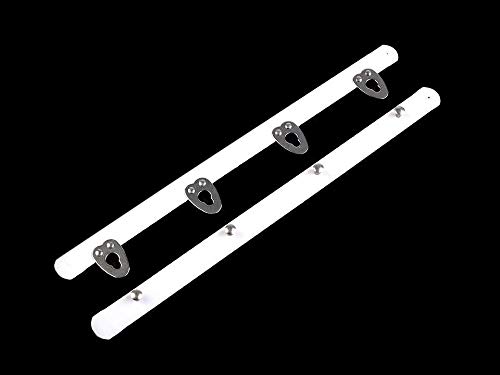 1pr (20 cm) Blanco Corsetería - Busk Sujetador Ancho de 12 mm, Aros, Nadar, Bra y Componentes, artículos de Mercería