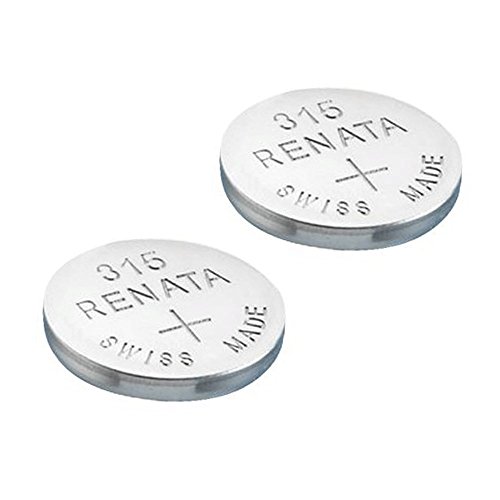 2 pilas Renata para reloj de pulsera, fabricación suiza, de dióxido de plata, sin mercurio, 1,55 V, larga vida útil 