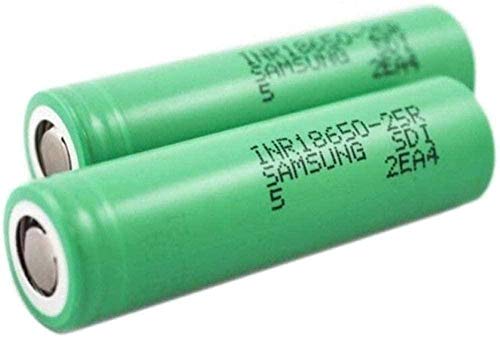 2 uds batería de Litio INR 18650-25R baterías Recargables 3.6V 2500mah Capacidad baterías de Litio acumulador de Celdas D para Timbre antorcha Linterna