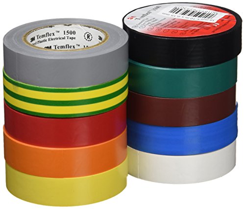3m DE272951380 - Cinta temflex1500 15mmx10m pvc color rollo (pack de 10) 3m DE272951380 - Cinta temflex1500 15mmx10m pvc color rollo (pack de 10)