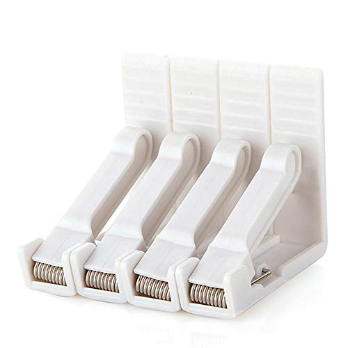 4 pinzas para mantel, clips de plástico blanco, pinza ajustable de alta sujeción, grosor de mesa de apoyo máx. 4,5cm, pinza para mantel, jardín, picnics, fiesta, cocina y restaurante. 5,8x5,8x1,5 cm 4 pinzas para mantel, clips de plástico blanco, pinza ajustable de alta sujeción, grosor de mesa de apoyo máx. 4,5cm, pinza para mantel, jardín, picnics, fiesta, cocina y restaurante. 5,8x5,8x1,5 cm