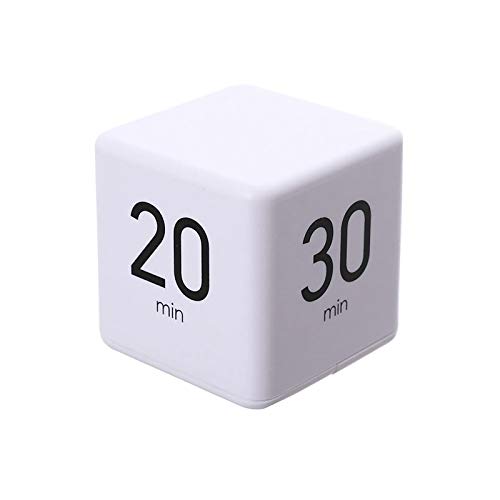 ACELEY Cube Timer Digital con Pantalla LCD Muestra la Hora, Temporizador de Cocina, Reloj Despertador, fácil operación, Temporizador de Entrenamiento, Alarma para Cocina (15 20 30 60 min)