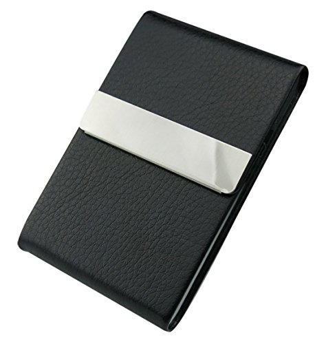 AIEOE - Caja de 7 Cigarrillos Estuche de 30 Tarjeta de Negocio Pitillera de Piel de Cigarros - Negro - 9 * 6 * 1cm AIEOE - Caja de 7 Cigarrillos Estuche de 30 Tarjeta de Negocio Pitillera de Piel de Cigarros - Negro - 9 * 6 * 1cm