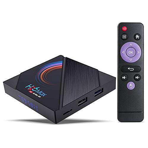Android TV Box, H96 MAX Android 10.0 TV Box 4 GB RAM 32 GB ROM H616 Quad-Core Arm Cortex-A53 Soporte WiFi 2.4G/5G , BT 4.0 ,6K,USB 2.0,3D,H.265 Smart TV Box Android TV Box, H96 MAX Android 10.0 TV Box 4 GB RAM 32 GB ROM H616 Quad-Core Arm Cortex-A53 Soporte WiFi 2.4G/5G , BT 4.0 ,6K,USB 2.0,3D,H.265 Smart TV Box