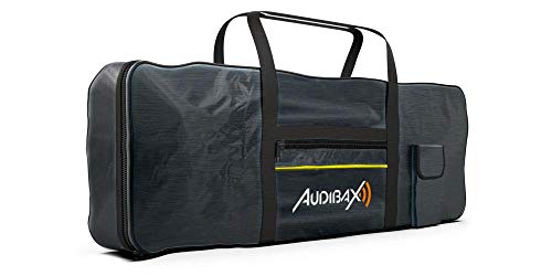 Audibax Onyx Bag 61 | Funda para Teclados o Pianos de 61 Teclas | Resistente al Agua | Fabricada en Poliéster | 3 Compartimentos | Práctica, Espaciosa y Portátil | Larga Vida Útil al Teclado