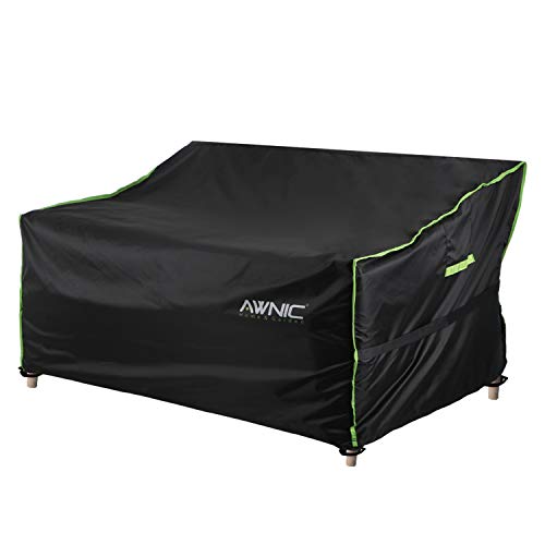 AWNIC Funda para Banco de 3 Plazas Impermeable Fundas Protectoras de los Asientos del Amor Jardín UV Resistente 420D Poliéster Alemania TÜV Rheinland Certificado 175 * 85 * 65/90cm AWNIC Funda para Banco de 3 Plazas Impermeable Fundas Protectoras de los Asientos del Amor Jardín UV Resistente 420D Poliéster Alemania TÜV Rheinland Certificado 175 * 85 * 65/90cm