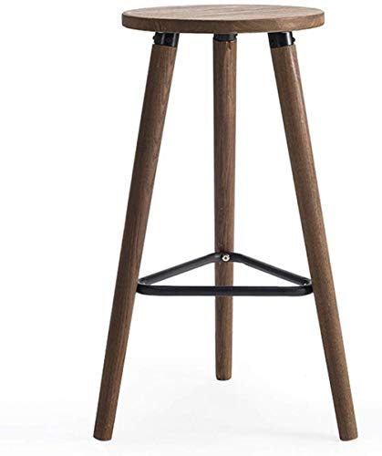 BAR STOOL LF- Silla de barra de madera maciza simple moderno hotel recepción café trona simplicidad BAR STOOL LF- Silla de barra de madera maciza simple moderno hotel recepción café trona simplicidad