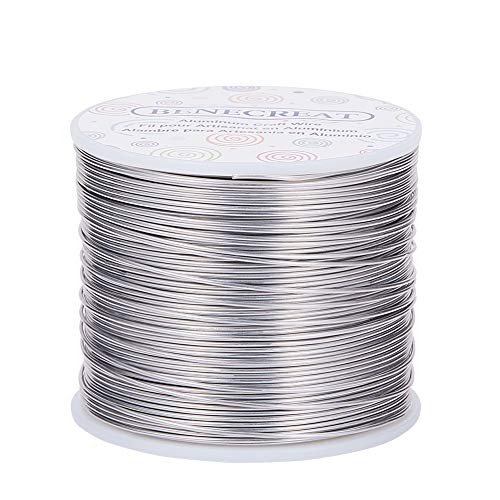 BENECREAT 150m 1mm Alambre de Aluminio Alambre Manualidades Hilo de Aluminio Color Primario Antióxido y sin Decoloración Alambre para Fabricación Bisutería y Artesanía BENECREAT 150m 1mm Alambre de Aluminio Alambre Manualidades Hilo de Aluminio Color Primario Antióxido y sin Decoloración Alambre para Fabricación Bisutería y Artesanía