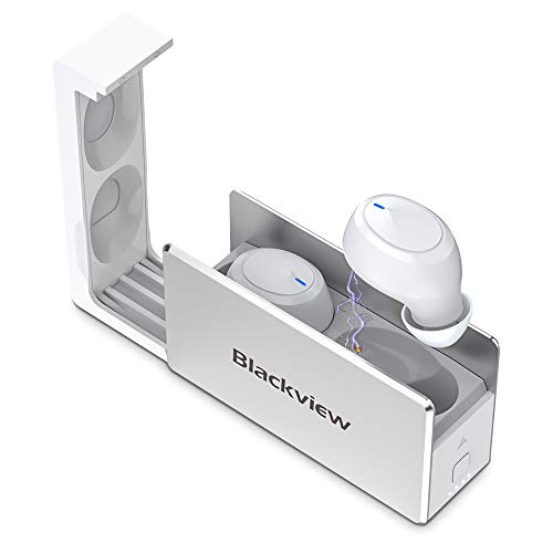 Blackview AirBuds 2 Auriculares Inalámbricos Bluetooth 5.0, Micrófono Incorporado, Control Táctil, Carga Rápida USB-C, Reproducci 25 Horas Bluetooth In-Ear Auriculares Wireless con Mic