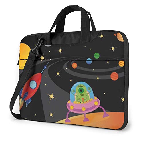 Bolsa para computadora portátil, Tableta, Nave Espacial, Universo, Espacio Exterior, Bolsa de Hombro para computadora portátil, Estuche para computadora portátil, maletín para Mujeres y Hombres