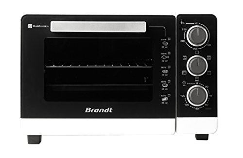 Brandt FC265MB horno tostador 26 L Negro, Blanco Parrilla 1500 W - Hornos tostadores (26 L, Negro, Blanco, Giratorio, 0-250 °C, 120 min, 1 m)