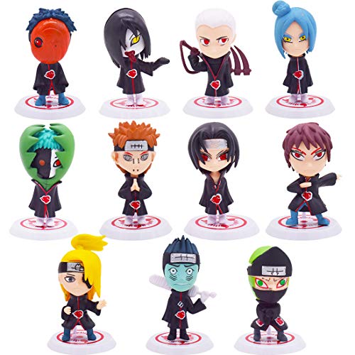 Cake Topper - YUESEN 11pcs Naruto Mini Juego de Figuras Niños Mini Juguetes Baby Shower Fiesta de cumpleaños Pastel Decoración Suministros Cake Topper - YUESEN 11pcs Naruto Mini Juego de Figuras Niños Mini Juguetes Baby Shower Fiesta de cumpleaños Pastel Decoración Suministros