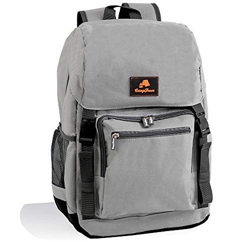 CampFeuer - Mochila Isotérmica I 20 litros I Color Gris I Ligera I Impermeable I Camping I Playa I Actividades al Aire Libre I Unisex