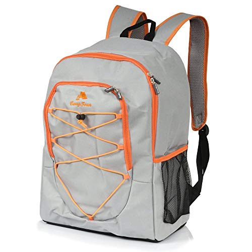 CampFeuer - Mochila Térmica I 30 L I Grande e Impermeable I Ultraligera I Color Gris I Camping I Picnic I Senderismo I Trabajo CampFeuer - Mochila Térmica I 30 L I Grande e Impermeable I Ultraligera I Color Gris I Camping I Picnic I Senderismo I Trabajo