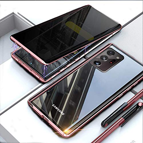 Carcasa para Samsung Galaxy Note 20 Ultra magnética, 360 grados, protección completa contra los golpes, cristal blindado, imán fuerte, marco de metal con tapa para Galaxy Note 20+, color bronce Carcasa para Samsung Galaxy Note 20 Ultra magnética, 360 grados, protección completa contra los golpes, cristal blindado, imán fuerte, marco de metal con tapa para Galaxy Note 20+, color bronce