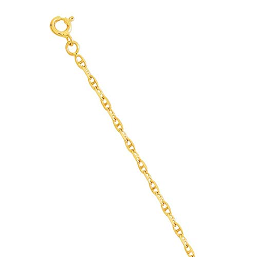 Collar Cadena Marina Oro Amarillo 18 Quilates - Longitud 42cm Anchura 2,5mm