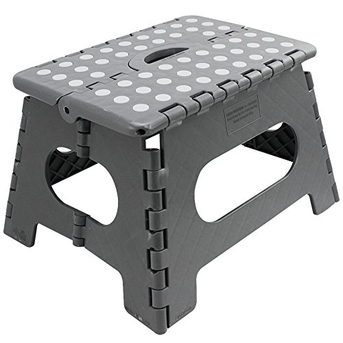 com-four® Peldaño Plegable con Tacos de Goma, Taburete Plegable portátil Gris, cargable hasta 150 kg, 31 x 22 x 22 cm (31 x 22 x 22 cm Gris - 01 Piezas) com-four® Peldaño Plegable con Tacos de Goma, Taburete Plegable portátil Gris, cargable hasta 150 kg, 31 x 22 x 22 cm (31 x 22 x 22 cm Gris - 01 Piezas)
