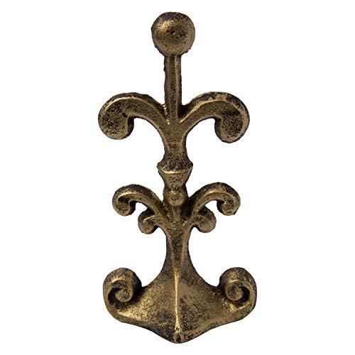 Comfify Tapón de Puerta de Hierro Fundido Fleur de lis | Tapón de Puerta Decorativo en Forma de cuña | Fondo de Fieltro Acolchado Resistente a los arañazos | Diseño Vintage | 4x3,5x7,75 Comfify Tapón de Puerta de Hierro Fundido Fleur de lis | Tapón de Puerta Decorativo en Forma de cuña | Fondo de Fieltro Acolchado Resistente a los arañazos | Diseño Vintage | 4x3,5x7,75