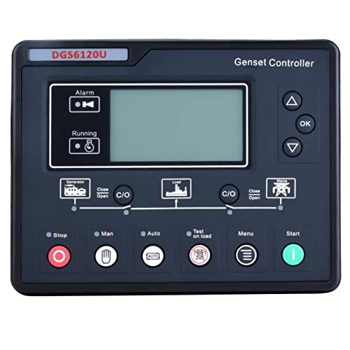 Control generador electrónico con pantalla LCD de alto rendimiento, panel de control, llave de prueba de carga DGS6120UC 6120 para control del generador