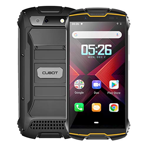 CUBOT Kingkong Mini 2 Móvil Resistente al Golpes, Smartphone 4G con 4 Pulgadas Pantalla, Android 10, 3GB RAM+32GB ROM(SD 128Gb Ampliable), Cámara 13MP+8MP, Dual SIM, Face ID, GPS, Naranja