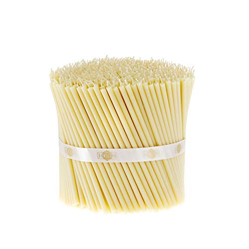Danilovo Velas de Cera de Abeja Blancas, 50 Unidades, Velas ortodoxas para oración, rituales, decoración de Mesa de Boda, no tóxicas, sin hollín, N140, Altura: 15 cm, diámetro: 5 mm Danilovo Velas de Cera de Abeja Blancas, 50 Unidades, Velas ortodoxas para oración, rituales, decoración de Mesa de Boda, no tóxicas, sin hollín, N140, Altura: 15 cm, diámetro: 5 mm