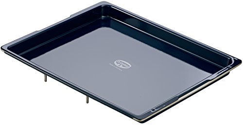 DR OETKER Bandeja horno universal ajustable o extensible rectangular 41-52cm, para asados, lasañas, pizzas, base esmaltada con antiadherente de excelente calidad, 33x41x3cm, 1ud. BACK-LIEBE