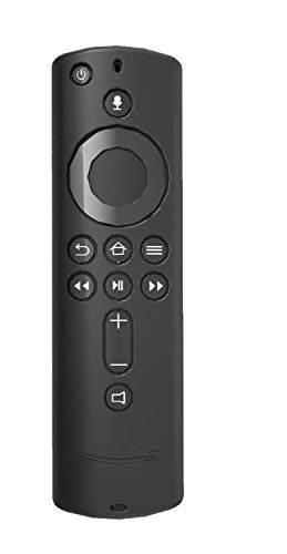 Ducomi - Funda con mando a distancia para Fire TV Stick 4K/Fire TV (3ª generación), compatible con mando a distancia Alexa de segunda generación – Funda protectora de silicona (negro)