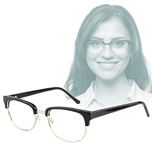 Edison & King Gafas de Lectura Audrey: Look Retro con los Medios del Futuro (Negro-Plata, 2,50 dpt) Edison & King Gafas de Lectura Audrey: Look Retro con los Medios del Futuro (Negro-Plata, 2,50 dpt)