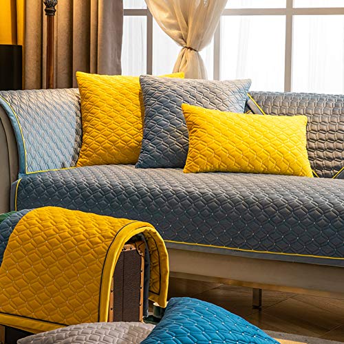 En Forma De L Suave Funda Sofá para Salon,Terciopelo Felpa Fundas para Sofa,Anti-resbalón Protector De Muebles Perros La Funda para Sofa Protector-Azul 90x210cm(35x83inch) En Forma De L Suave Funda Sofá para Salon,Terciopelo Felpa Fundas para Sofa,Anti-resbalón Protector De Muebles Perros La Funda para Sofa Protector-Azul 90x210cm(35x83inch)