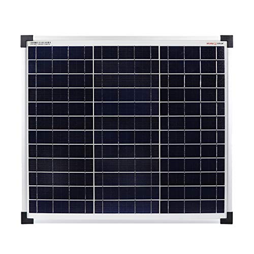 enjoy solar® Poly 30W 12V panel solar policristalino célula solar ideal para casas móviles, cobertizos de jardín, barcos