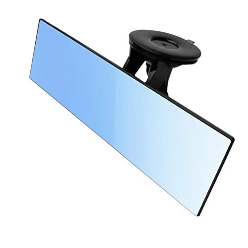 Espejo Retrovisor Interior Coche vista trasera espejo antirreflejo 360 grados ajustable camión de coche succión interior ventosa azul espejo accesorios de coche interior Espejo Retrovisor Coche