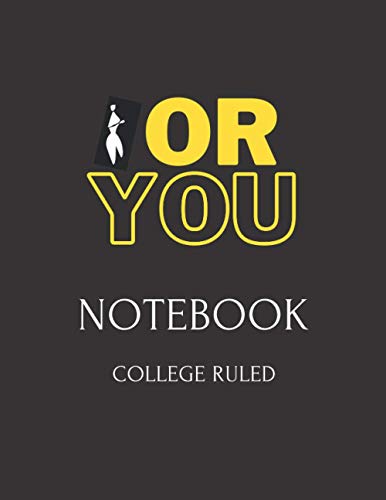 FORYOU College Ruled Notebook: Large Leather Notebook Ruled Journal with 408 Pages,100 gsm, Thick Paper, dimension 8.5 X 11